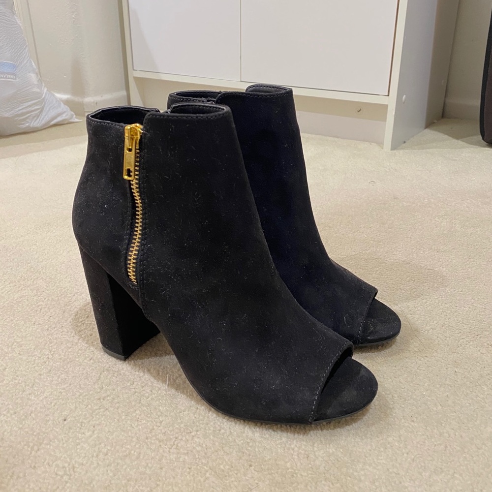 Cute peep toe booties